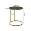 Beistelltisch Rund Glasplatte Schwarz, Beine Goldfarben - Goldfarben, Design, Glas/Metall (45/53/45cm) - Livetastic Beistelltisch Rund Glasplatte Schwarz, Beine Goldfarben - Goldfarben, Design, Glas/Metall (45/53/45cm) - Livetastic