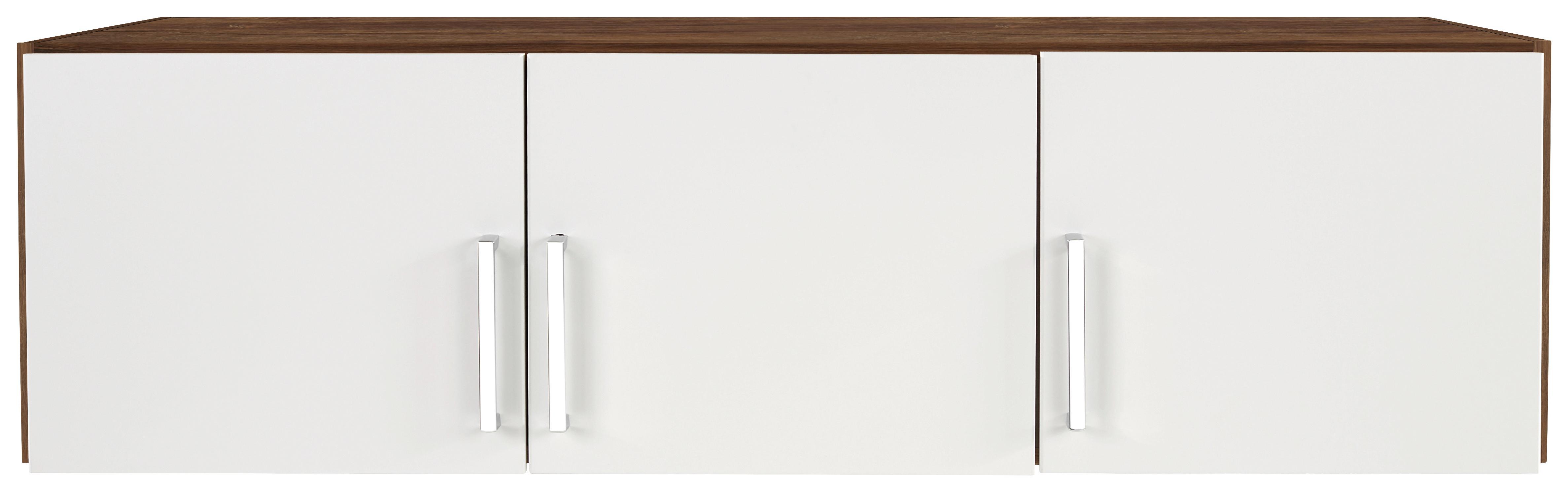 Aufsatzschrank zu Kleiderschrank Wien, 136cm - Eichefarben/Weiß, KONVENTIONELL, Holzwerkstoff (136/39/54cm)