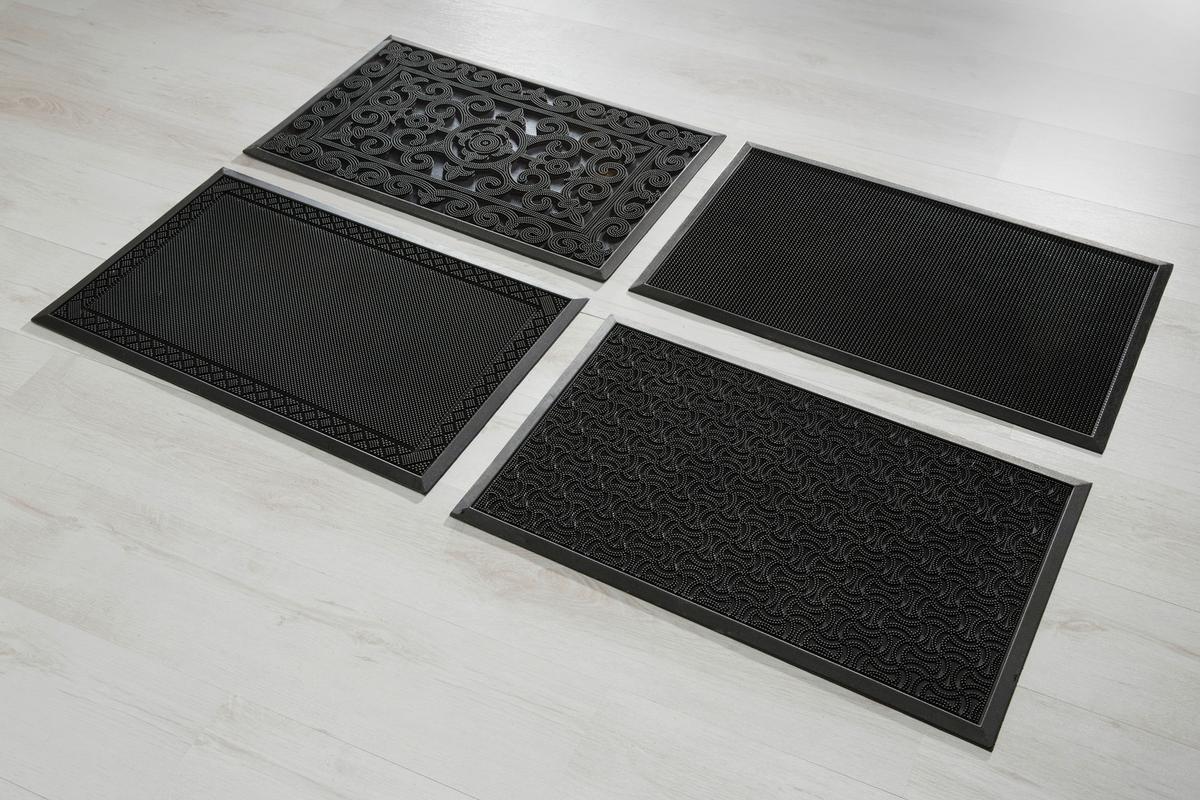 DVEŘNÍ ROHOŽKA Linus, 60/80cm, černá - černá, plast (60/80cm) - Mömax