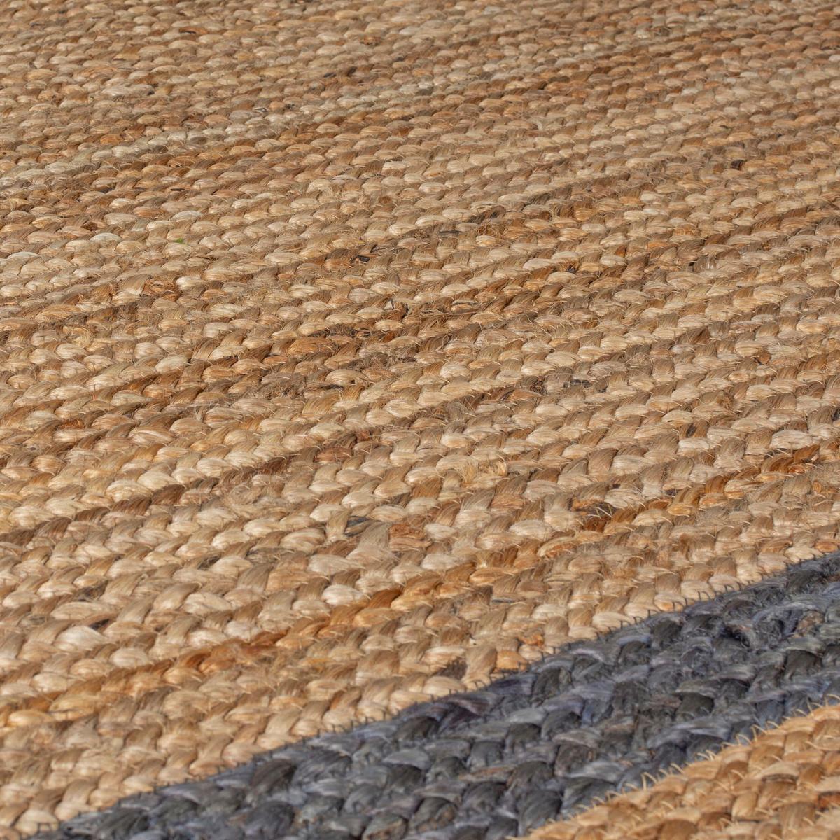 Flachwebteppich Natur B: 170cm - Naturfarben/Grau, Basics, Textil (170/120cm)