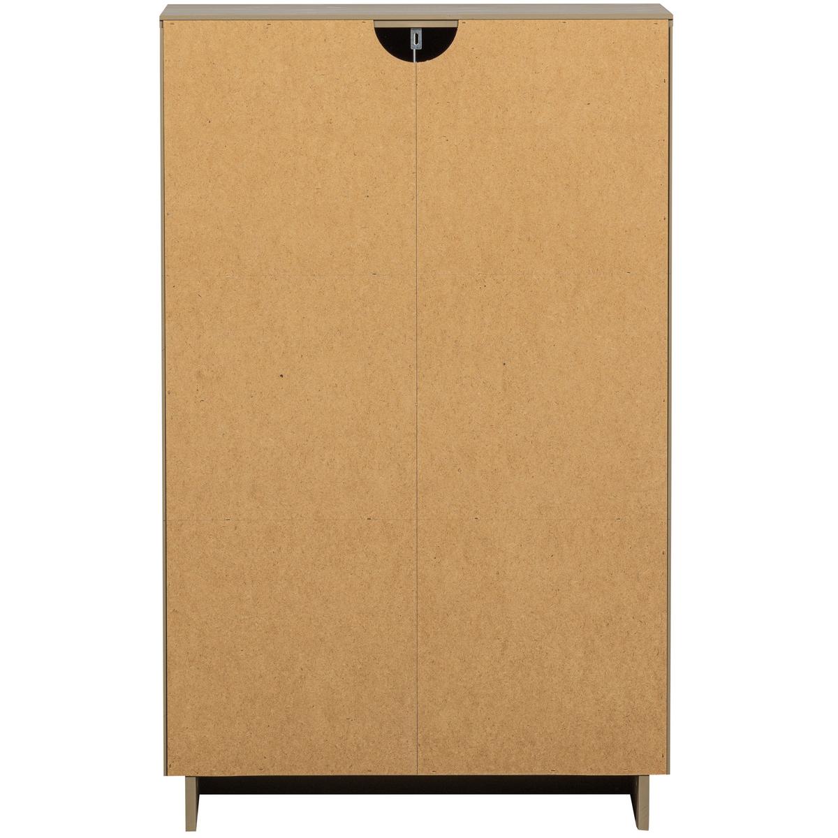 Highboard Teo, Schlammfarben B: 72 cm - Schlammfarben, Design, Holz (72/116/35cm) - Livetastic
