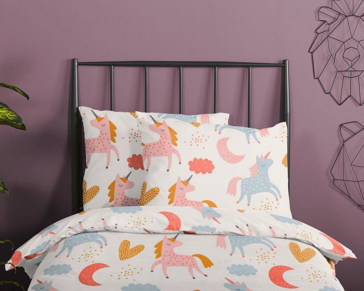Kinderbettwäsche Unilove Multicolor 120x150 Cm - Multicolor, Trend, Textil (120/150cm)
