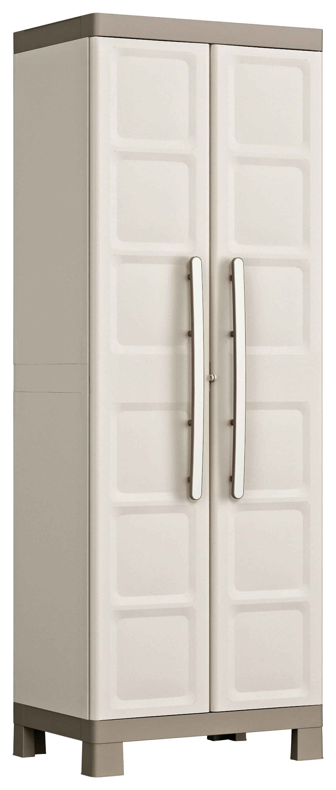 Kunststoffschrank E-Com - Excellence - Taupe/Beige, MODERN, Kunststoff (65/182/45cm) - Keter