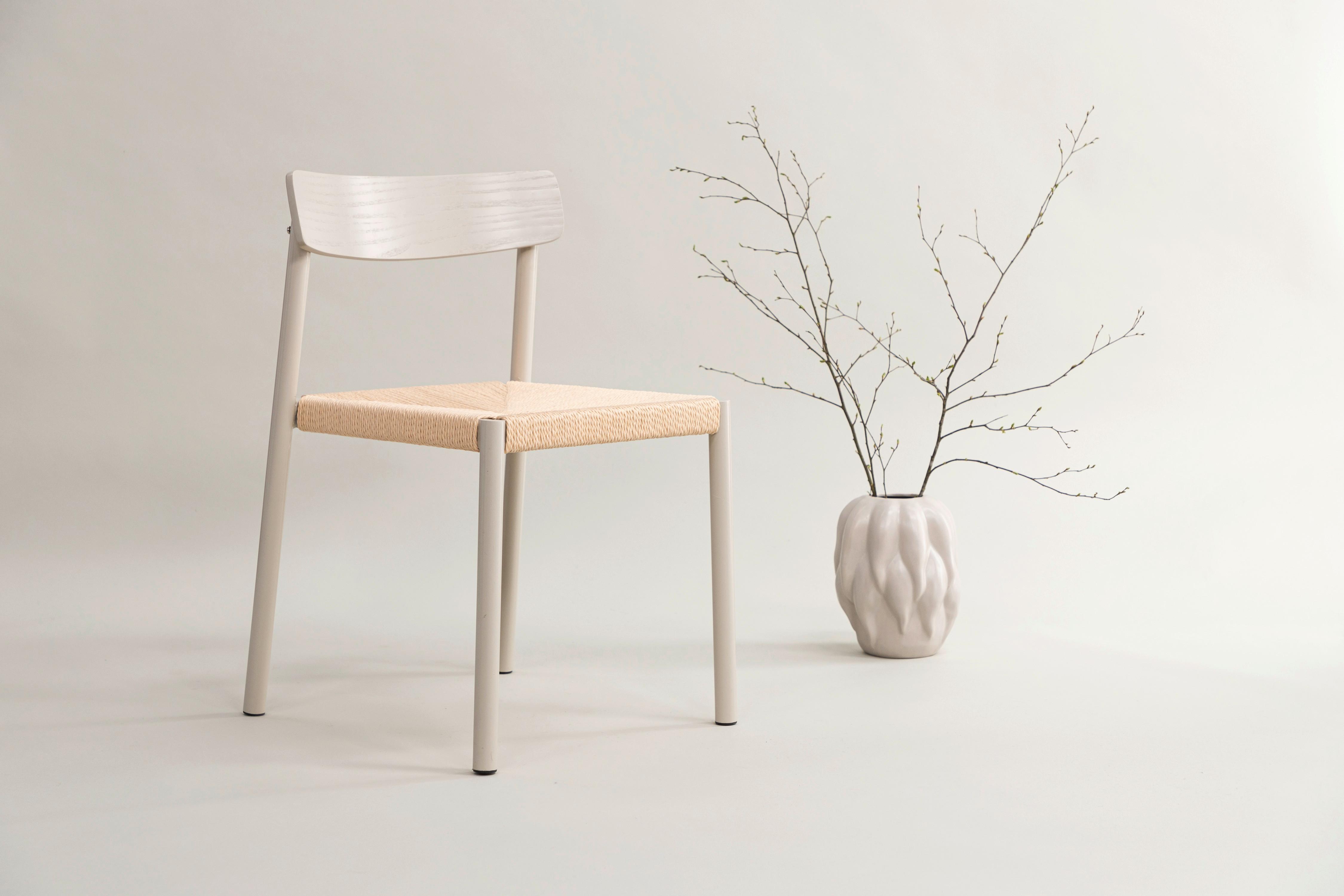 Stuhl Malmön - Design, Holz/Metall (51,5/79/54cm) - Livetastic