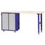 Werkstattschrank 2-türig 67cm Grau/blau - Blau/Grau, KONVENTIONELL, Metall (67/84,5/46,5cm) - Erba Werkstattschrank 2-türig 67cm Grau/blau - Blau/Grau, KONVENTIONELL, Metall (67/84,5/46,5cm) - Erba