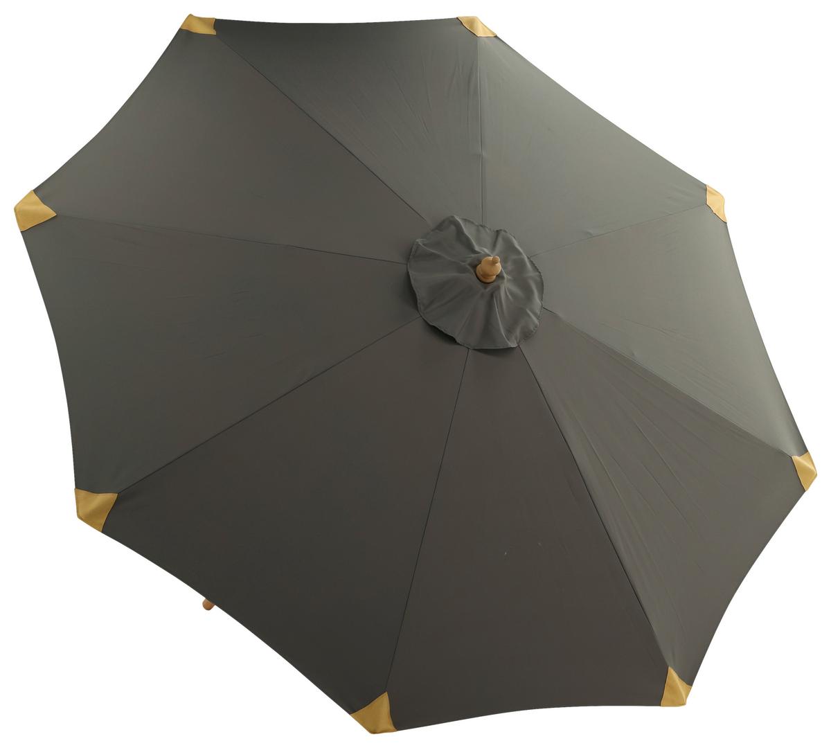Sonnenschirm Cerox L/B: 270x250 cm Grau - Grau, KONVENTIONELL (270/250cm) - Gardenson