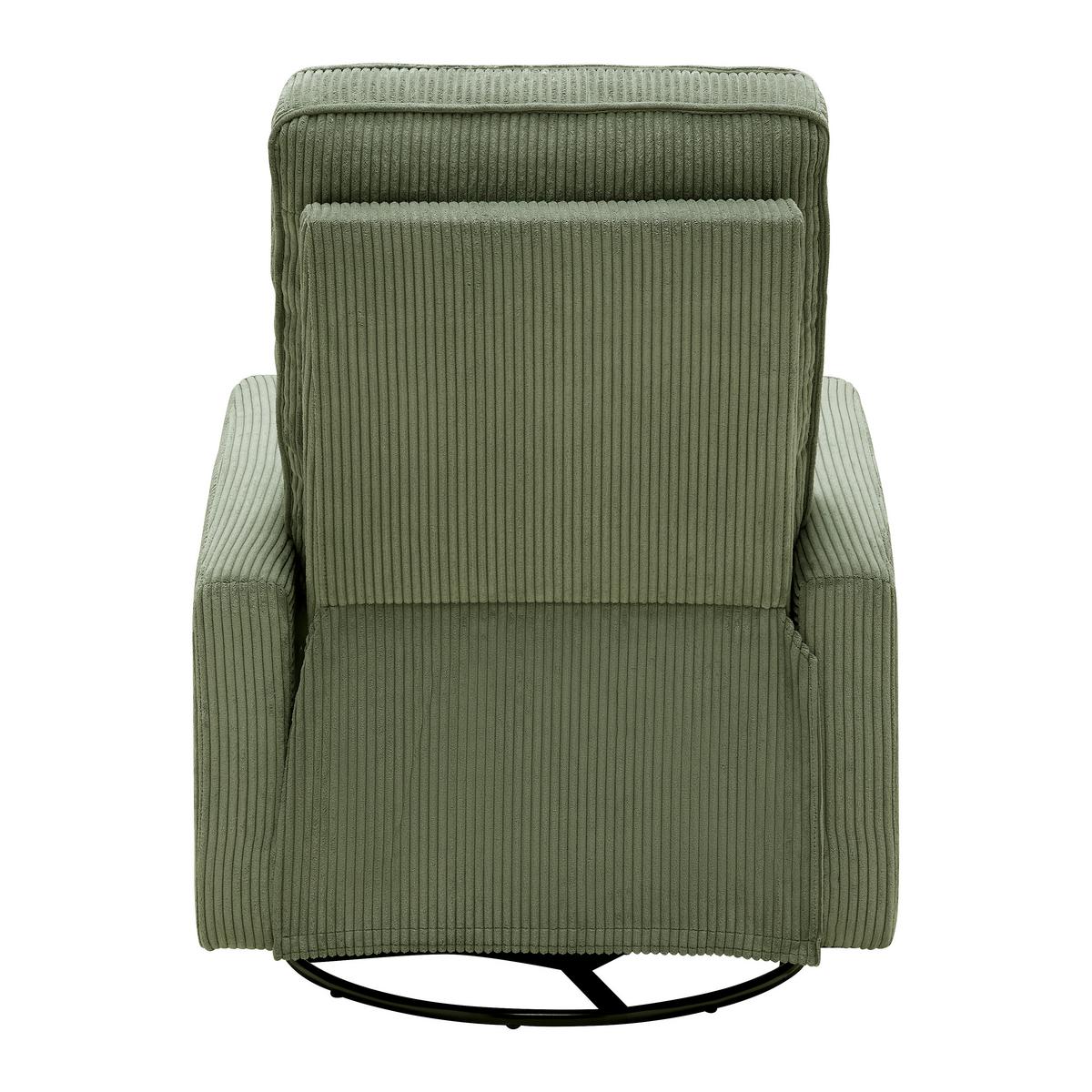 Relaxačné kreslo MELINDA, tm.zelený menč., max. 140 kg - čierna/zelená, Konventionell, kov/drevo (76/103/96cm) - Mömax