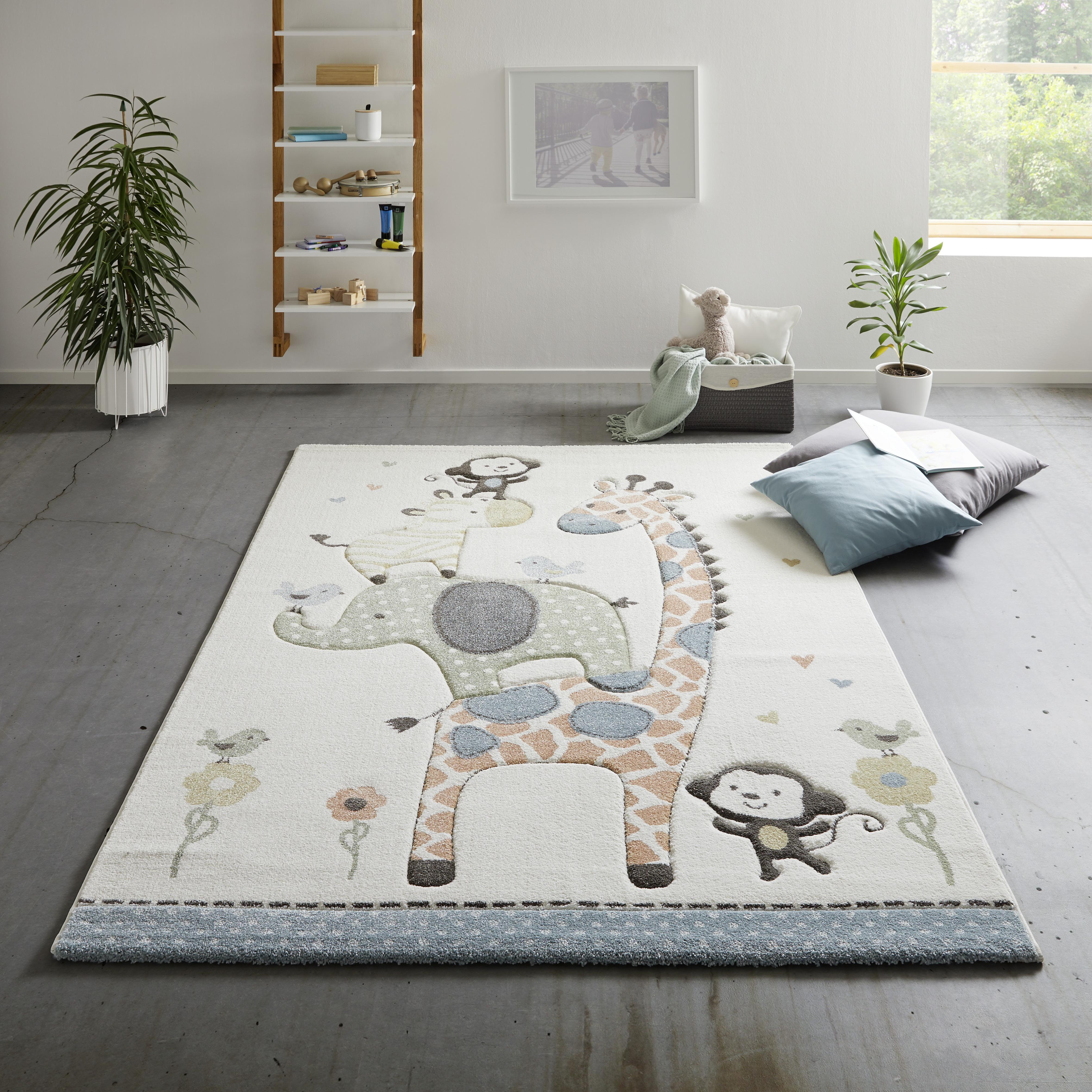 Detský Koberec Moritz, 120/170cm, Krémová - krémová, textil (120/170cm) - Modern Living