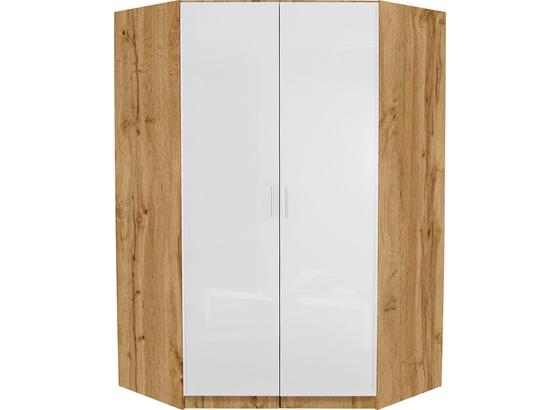 Rohová Skriňa Celle - farby dubu/biela, Moderný, kompozitné drevo (117/197/117cm) Rohová Skriňa Celle - farby dubu/biela, Moderný, kompozitné drevo (117/197/117cm)
