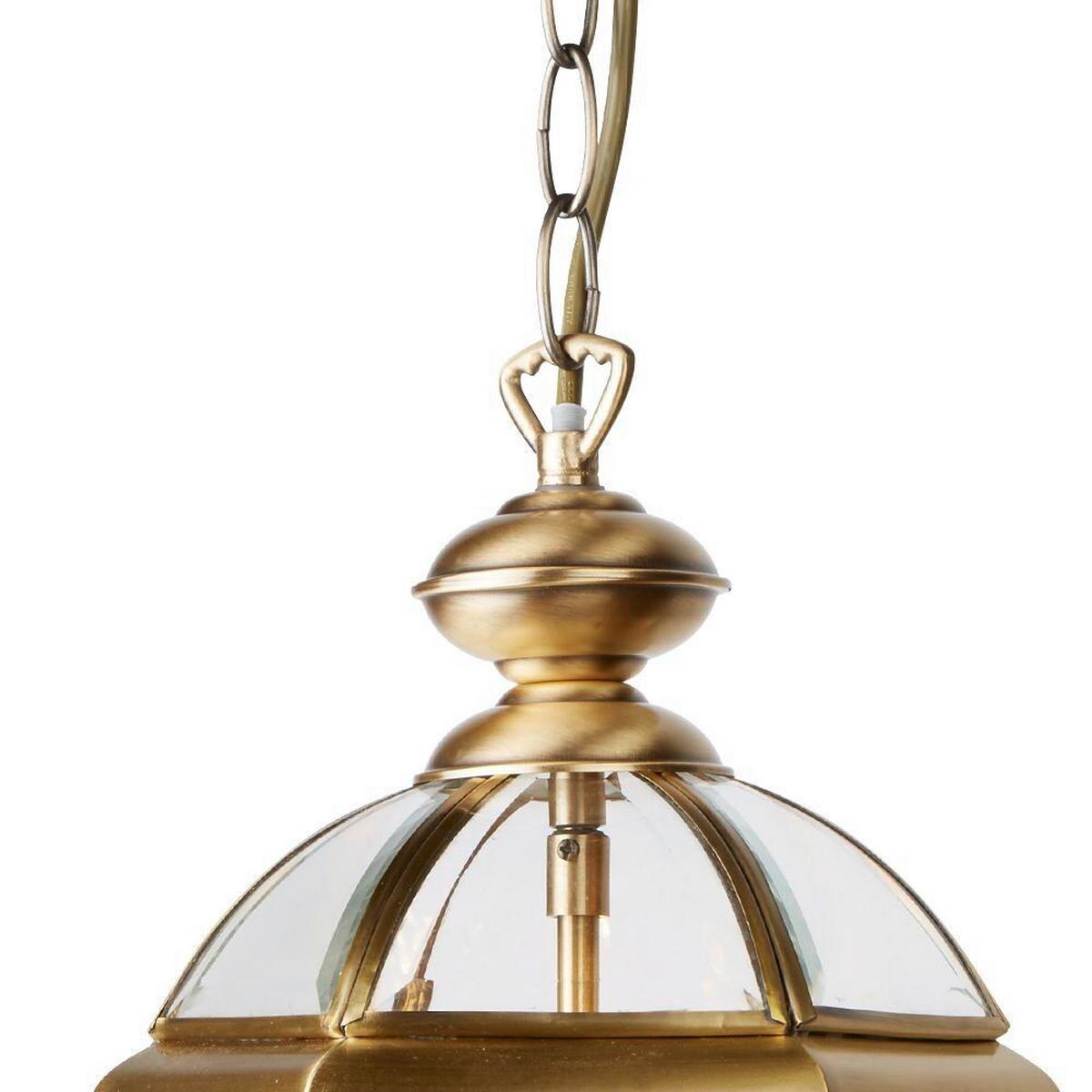 Hängeleuchte Bevelled 7133ab - KONVENTIONELL, Glas/Metall (22/37cm)
