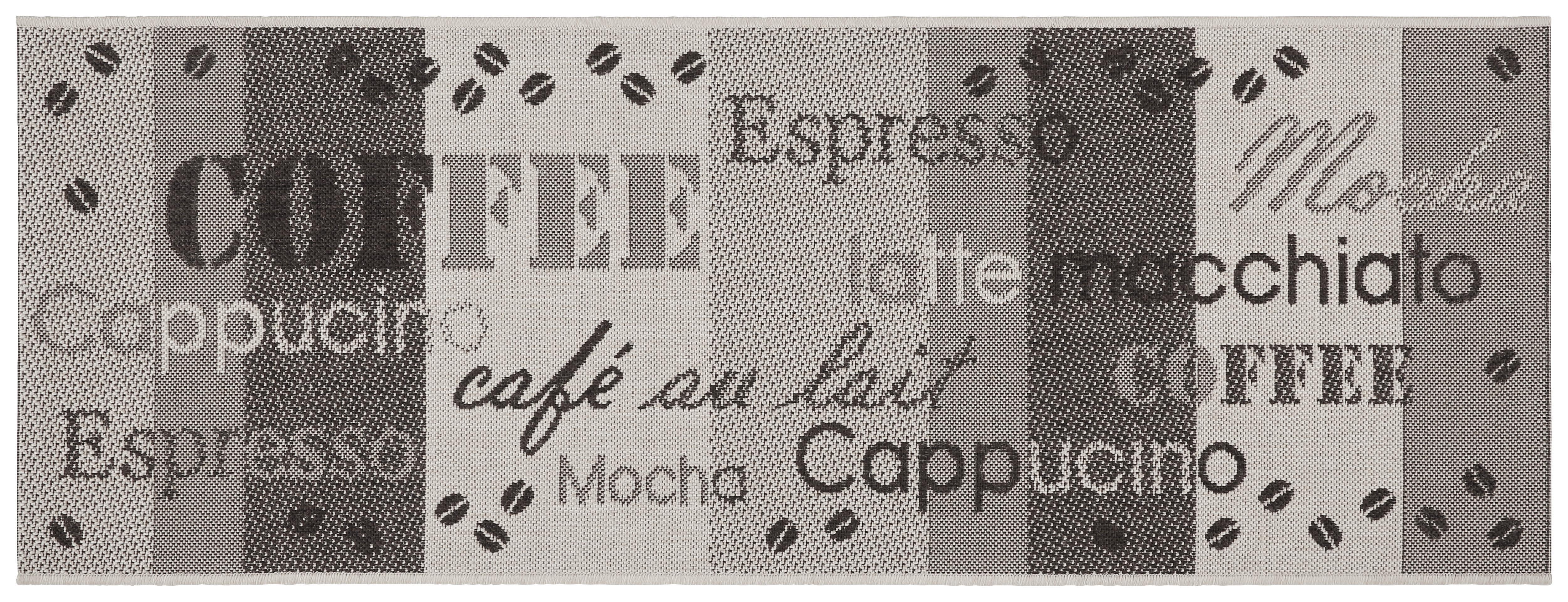 Teppich Läufer Küche Anthrazit Coffee 80x200 cm - Anthrazit/Silberfarben, Basics, Textil (80/200cm) - James Wood