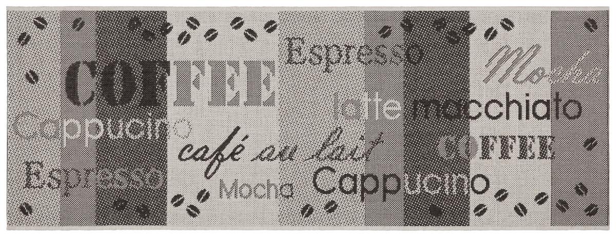 Konyhai Futószőnyeg Coffee Kb. 80/200cm - ezüst/antracit, Basics, textil (80/200cm) - James Wood