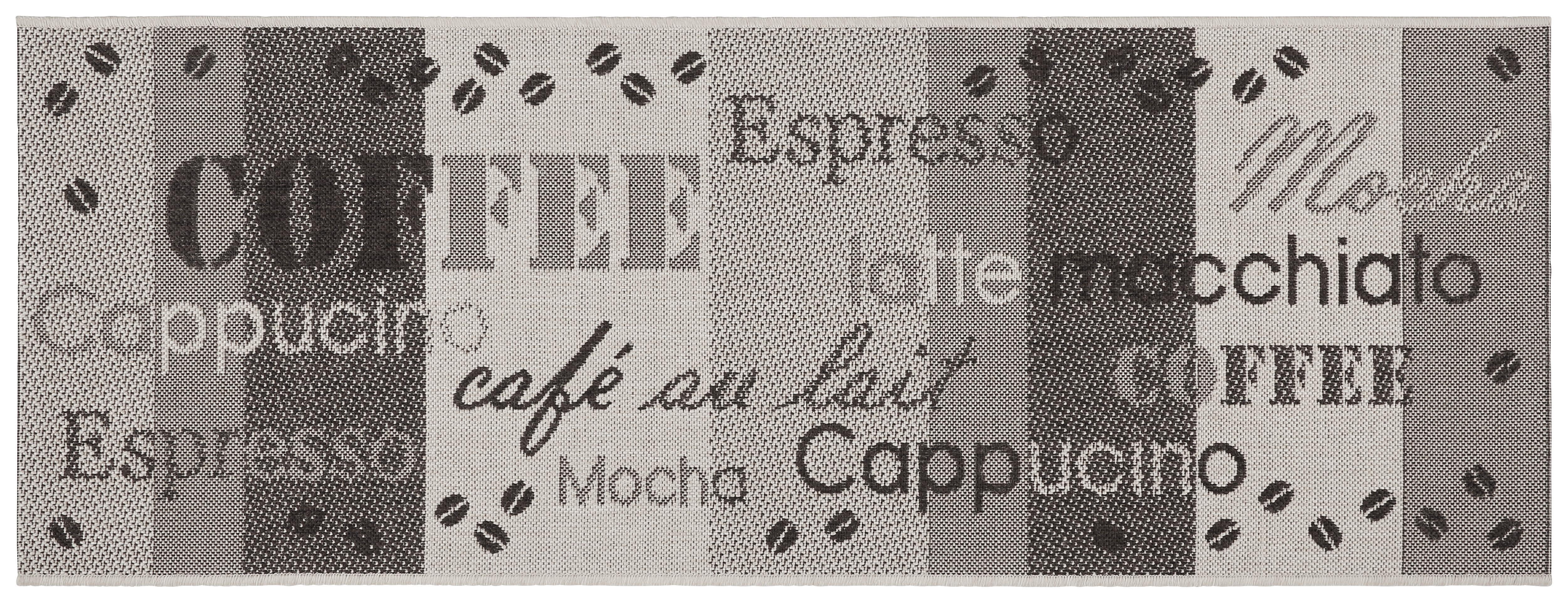 Teppich Läufer Küche Anthrazit Coffee 80x200 Cm