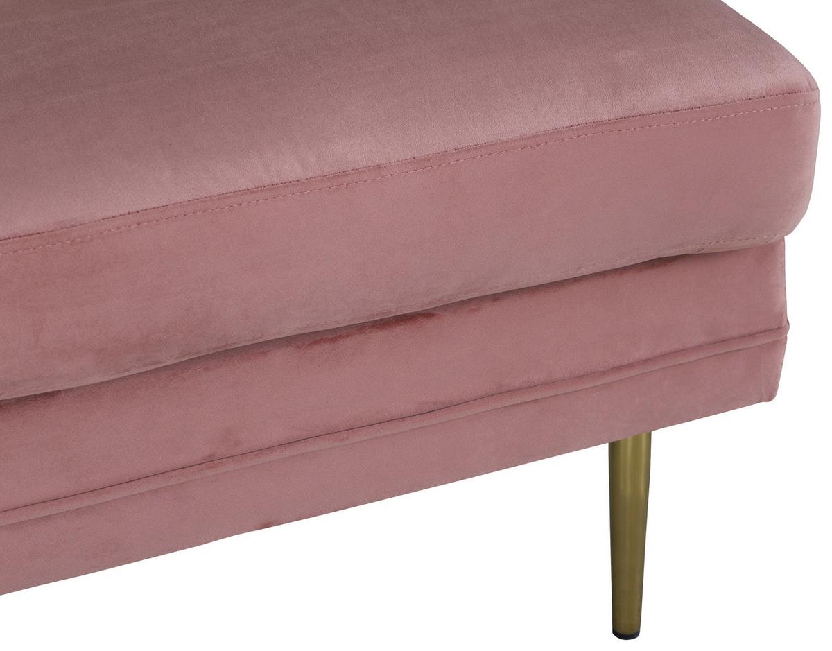Hocker Boom - Pink/Goldfarben, Design, Kunststoff/Textil (90/49/70cm) - Livetastic