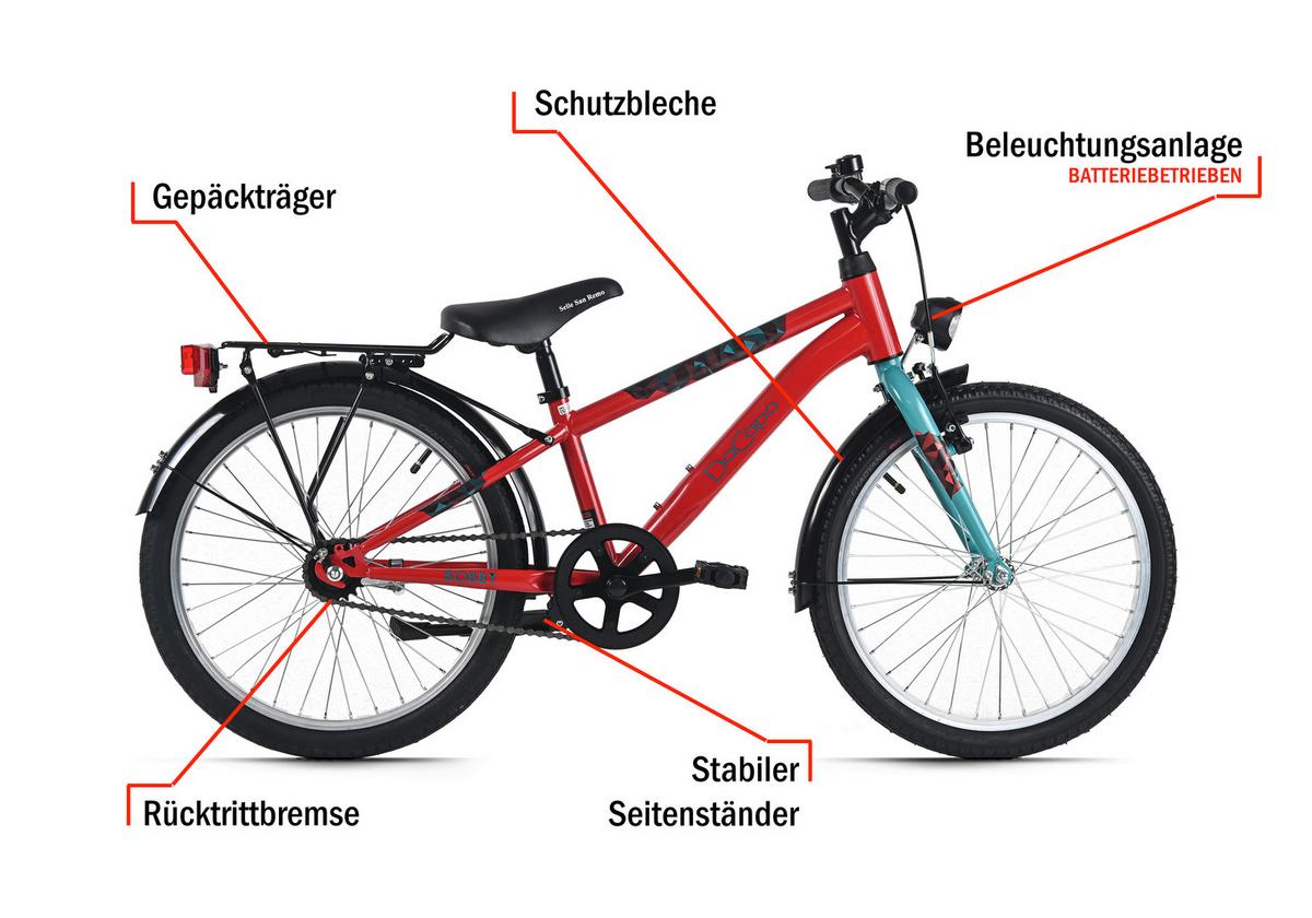 Dacapo Kinderfahrrad Bobby Blau - Blau, Basics, Metall (25/140/60cm)