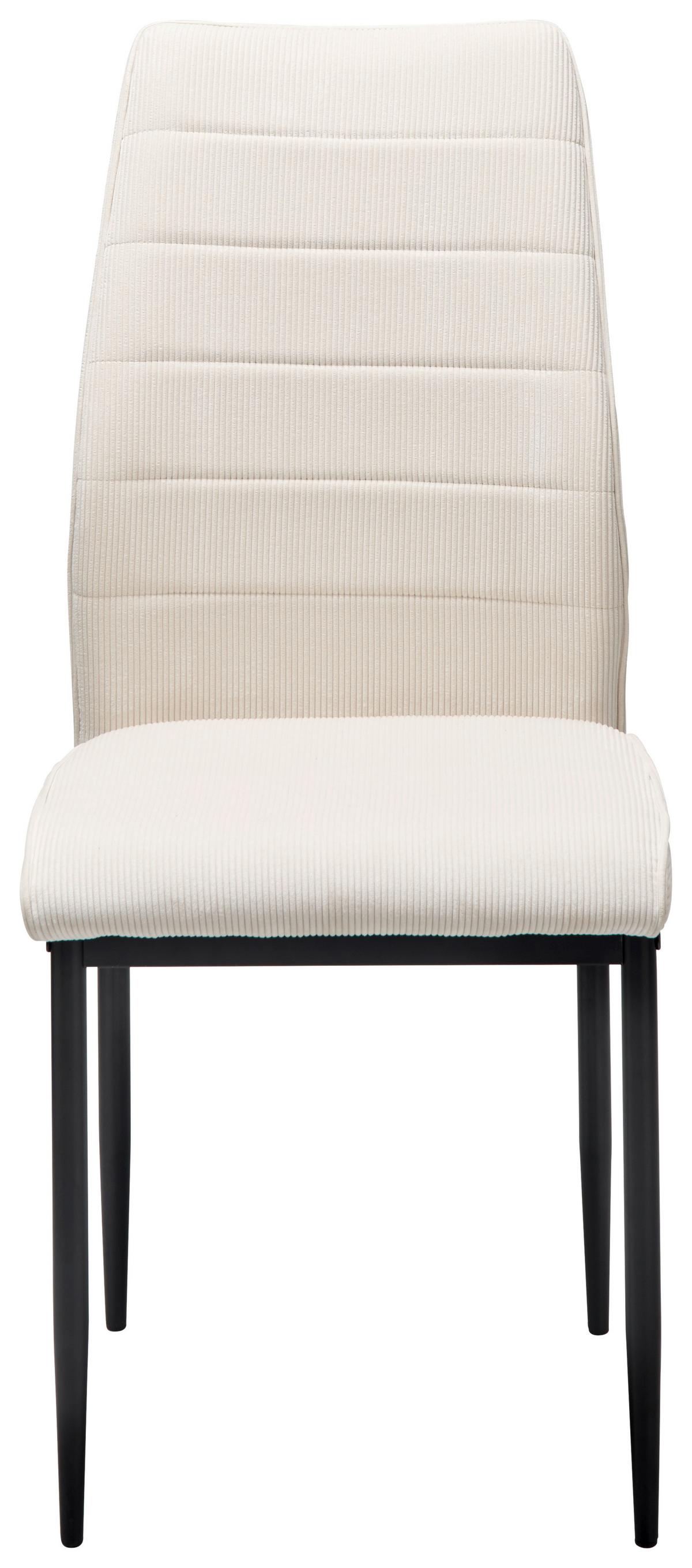 Stuhl Ratford - Beige/Schwarz, LIFESTYLE, Textil/Metall (44/96/58cm) - Livetastic