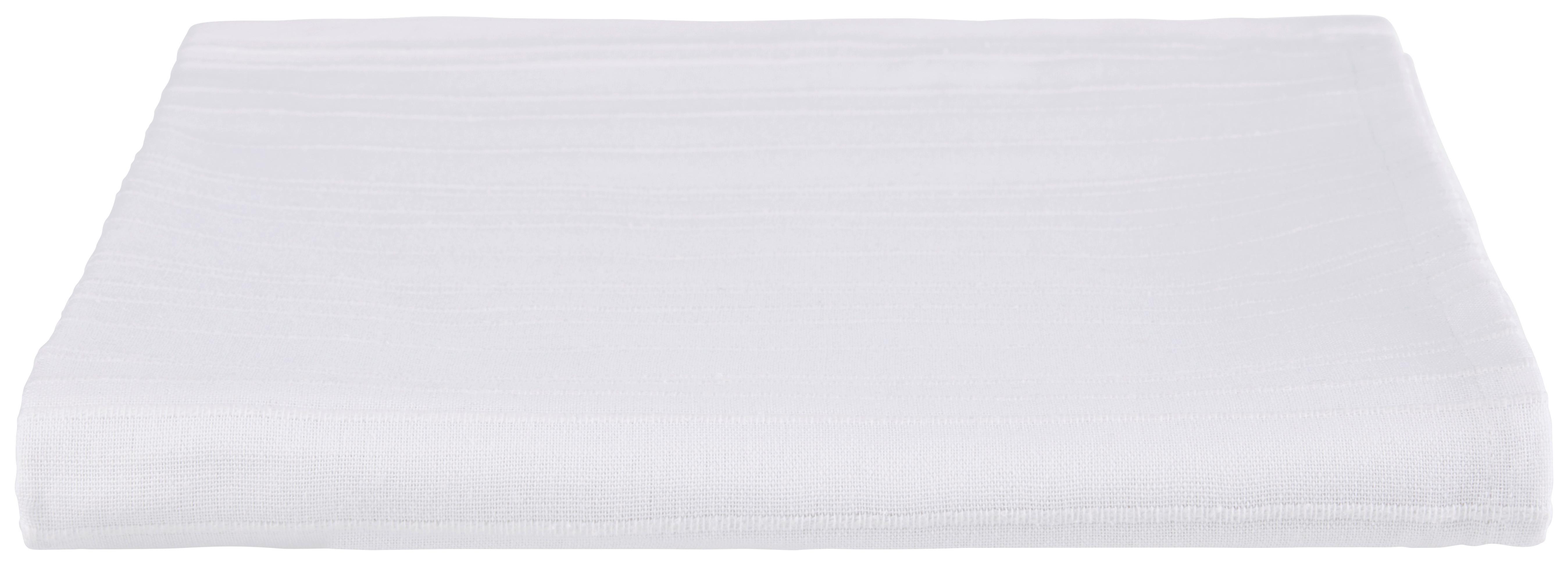 Tagesdecke Michelle 200x200 cm Weiß Baumwolle