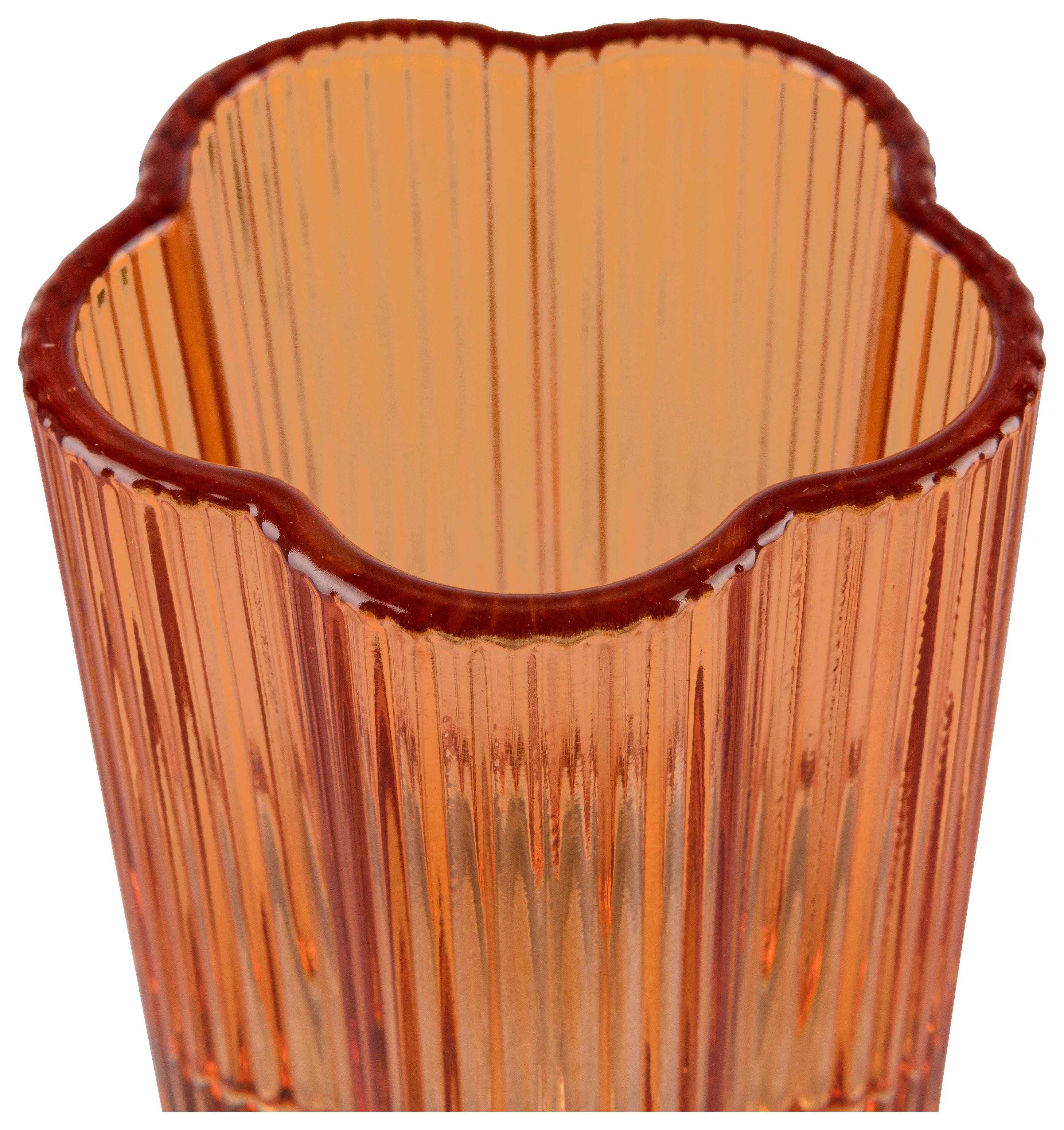 Svícen na čajovou svíčku POP UP, V: 8,5 cm - oranžová, Konvenční, sklo (7,5/8,5cm) - Mömax
