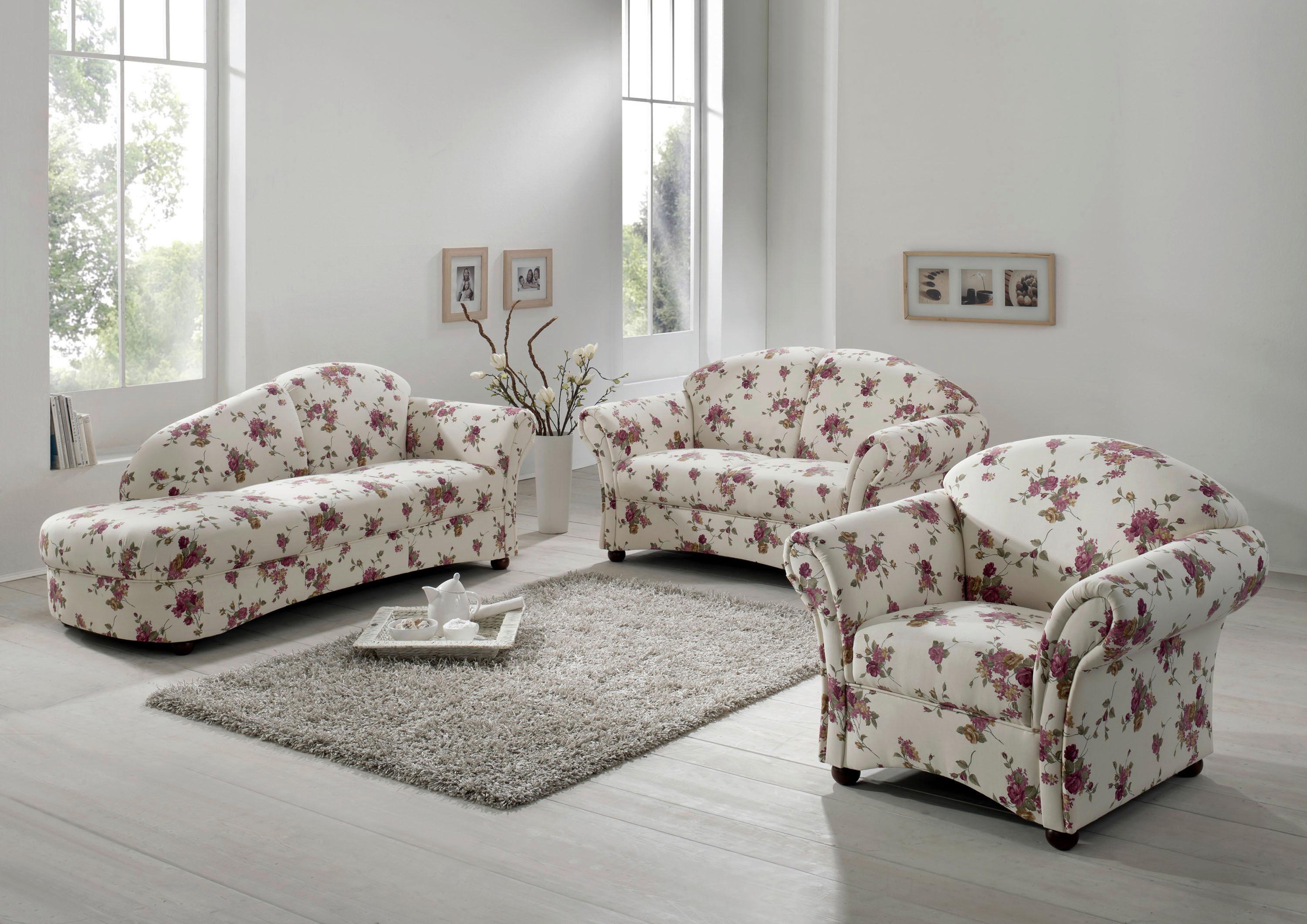 Polstersessel Mit Armlehnen Corona Rot/beige - Beige/Rot, Design, Textil (96/85/81cm) - Max Winzer