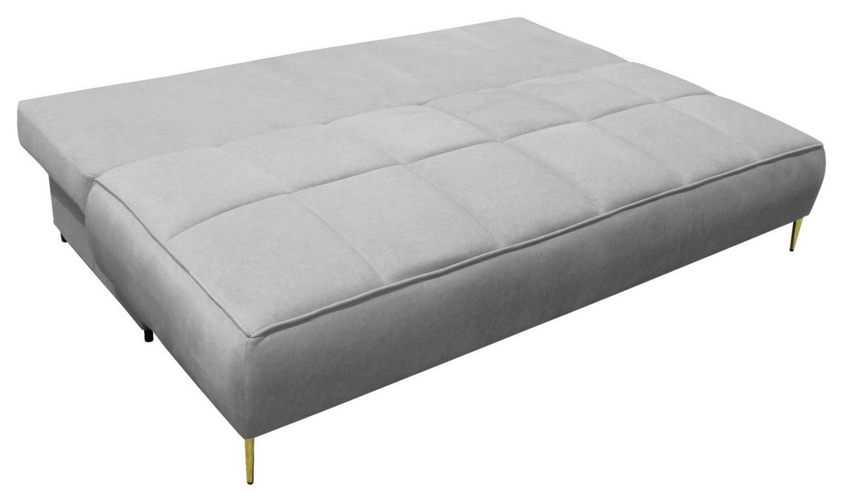 Schlafsofa Zoom Hellgrau B: 200 cm - Goldfarben/Hellgrau, Design, Textil (200/90/97cm) - MID.YOU