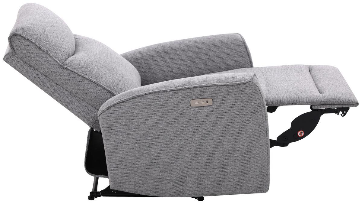 Fernsehsessel Leon Dunkelgrau mit Relaxfunktion - Dunkelgrau/Schwarz, Basics, Holz/Kunststoff (80/102/96cm) - Ondega