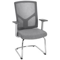 BESUCHERSTUHL BRETON V W Grau - Grau, MODERN, Kunststoff/Textil (62/106/66cm) - MID.YOU