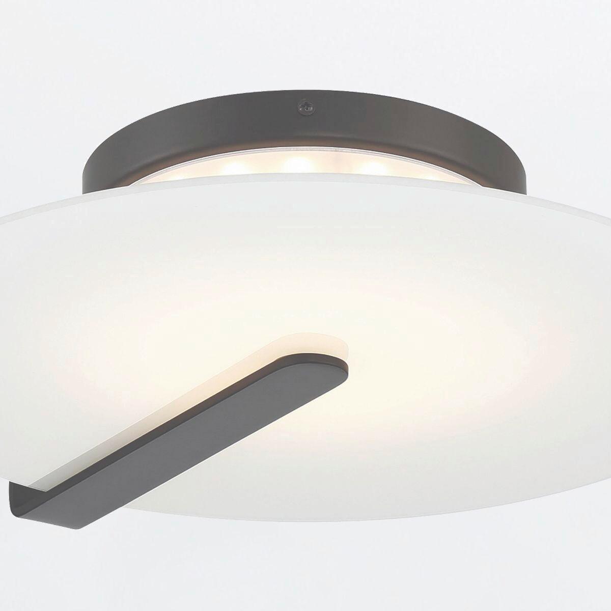 Led Falilámpa Qn-Nuvola-F-M-Bk - fekete, Design, üveg/fém (43,2/9,2cm) - Elstead Lighting