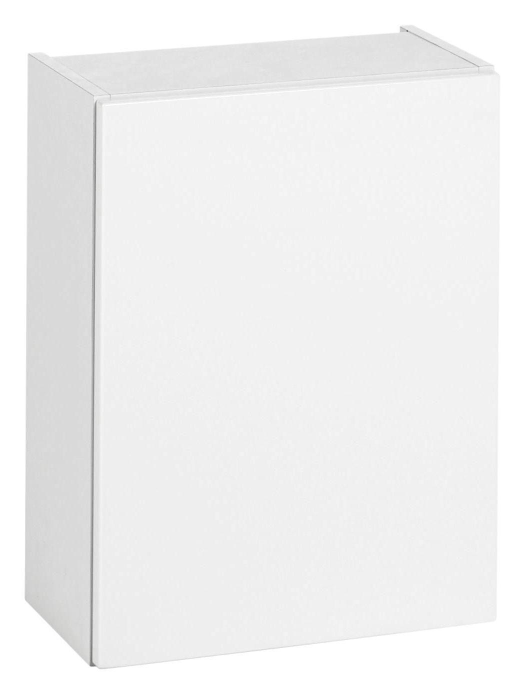 Hängeschrank Siena B: 40 cm Weiß Dekor Push-To-Open