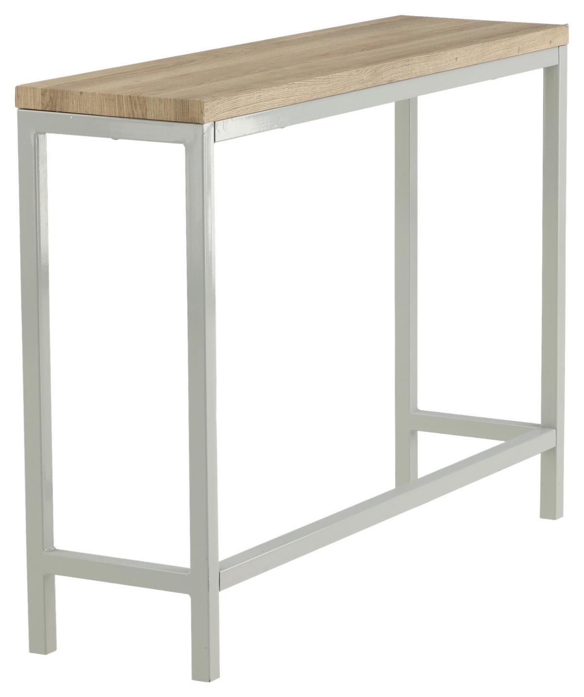 Beistelltisch Rise Naturfarben/grau B: 110 Cm - Naturfarben/Grau, Design, Holzwerkstoff/Metall (110/30/80cm) - Livetastic
