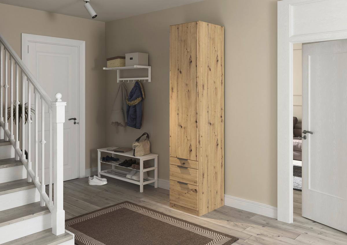 Drehtürenschrank Alabama Eiche Dekor B: 47 Cm - Eiche Artisan, MODERN, Holzwerkstoff (47/229/54cm) - Rauch Möbel