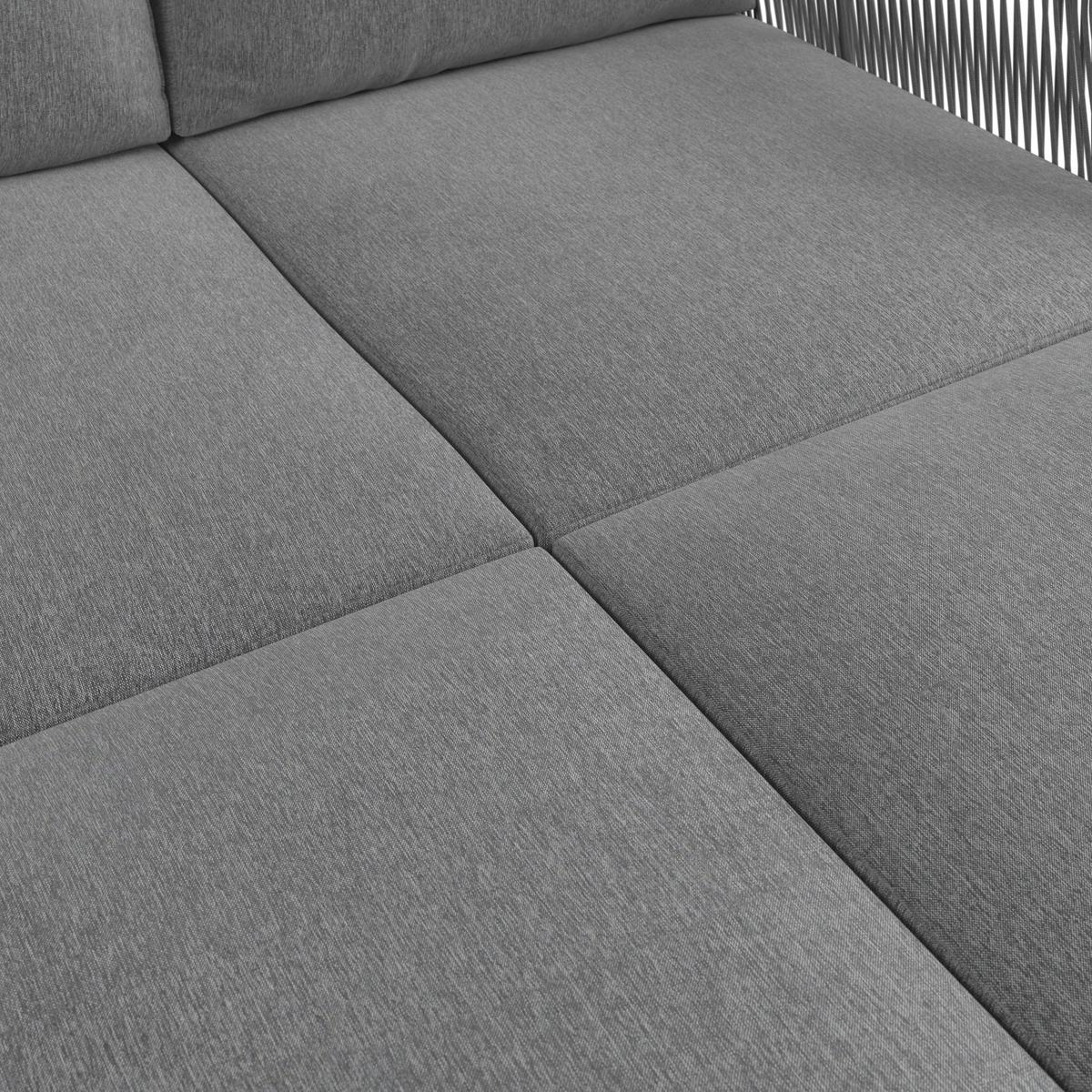 Sonneninsel Madeira - Dunkelgrau/Schwarz, MODERN, Textil/Metall (150/75/95cm) - Beldano