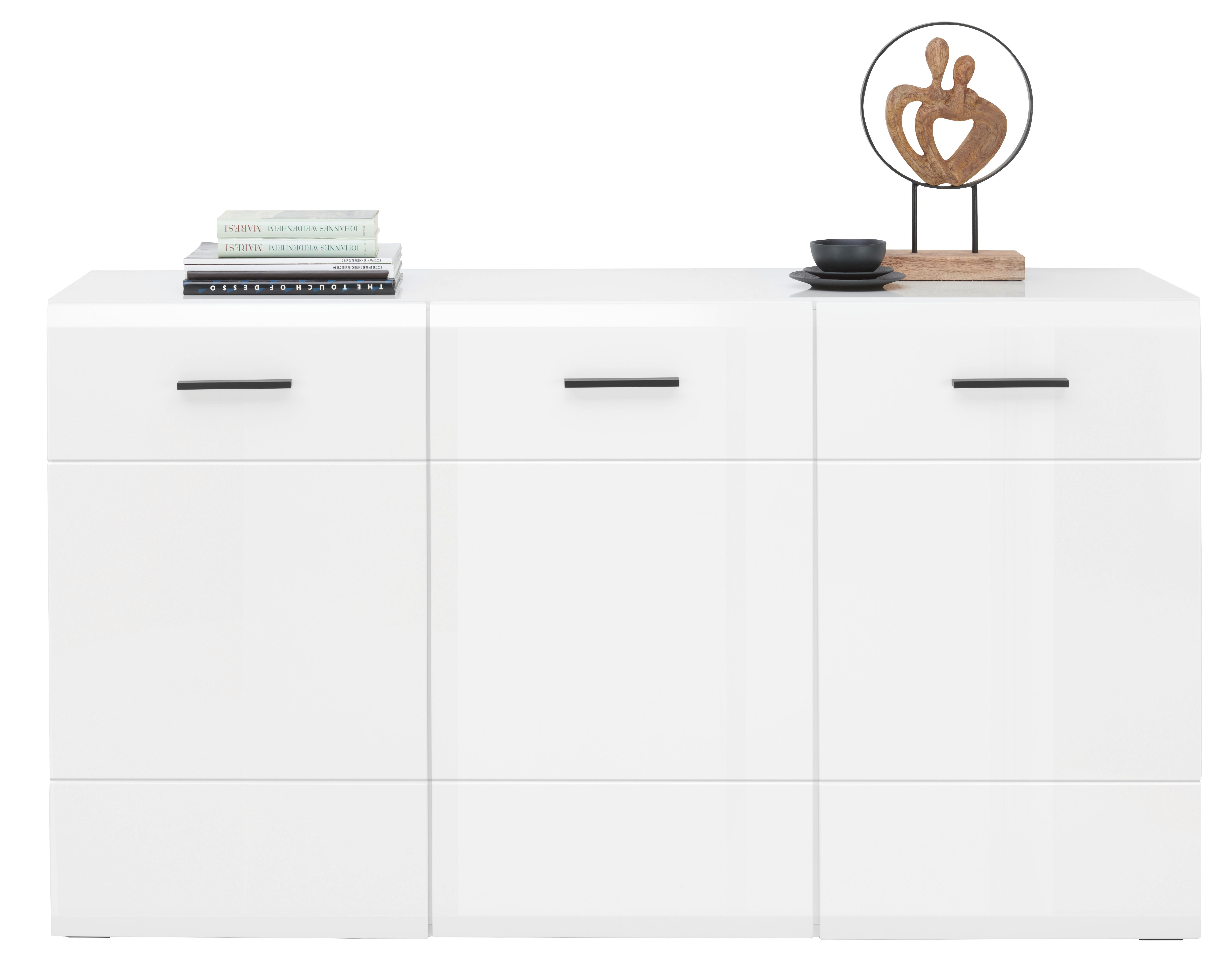 Sideboard Avanti Anthrazit, Weiß B:150cm - Anthrazit/Weiß, MODERN, Holzwerkstoff (150/87/42cm) - Hom`in