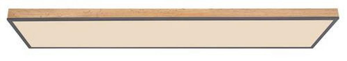 LED-Deckenleuchte 416080wd5-Cct L:  120 - Opal/Graphitfarben, Basics, Holz/Kunststoff (120/30/7,5cm) - Globo