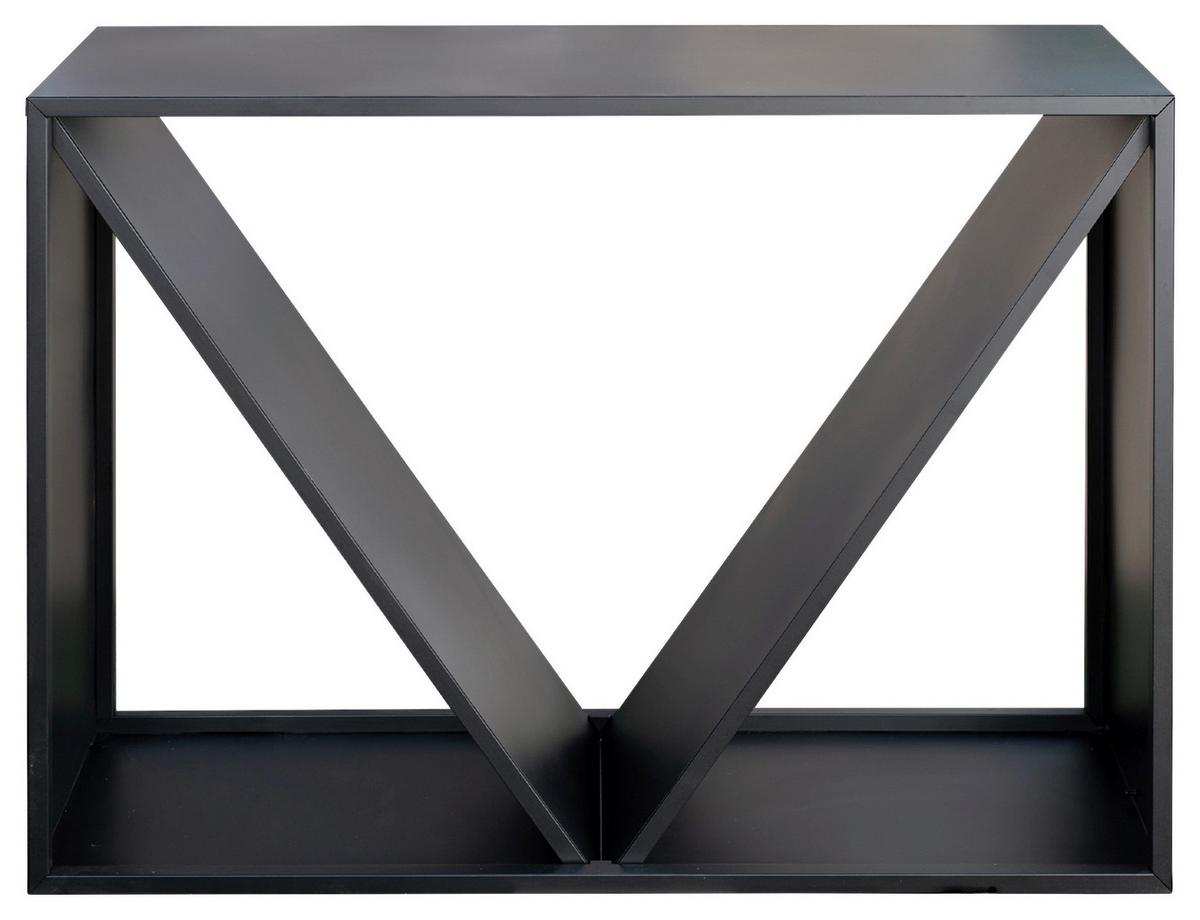 Kaminholzregal Kaminholzregal - Schwarz, Basics, Metall (35/80/114,5cm)