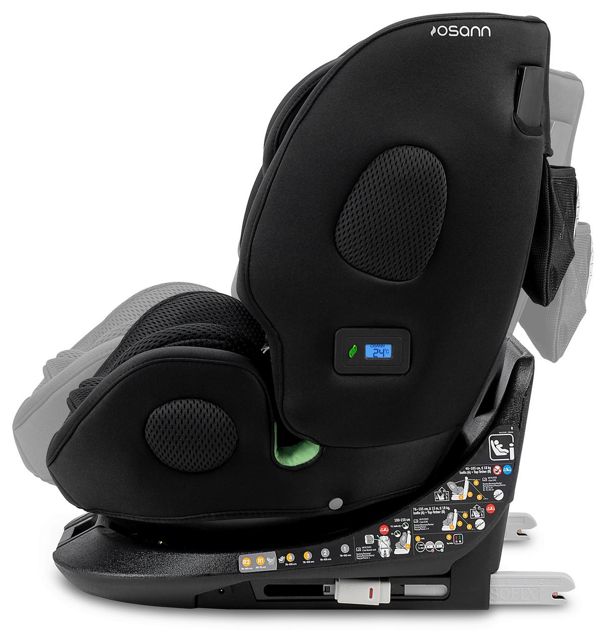 Reboarder-kindersitz One360 Klimax - Schwarz, Basics, Textil (48/43/58cm) - Osann