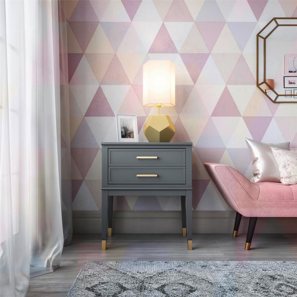 Beistelltisch Westerleigh Graphitfarben B: 60 Cm - Graphitfarben/Grau, Design, Holzwerkstoff (60/40/72cm) - MID.YOU