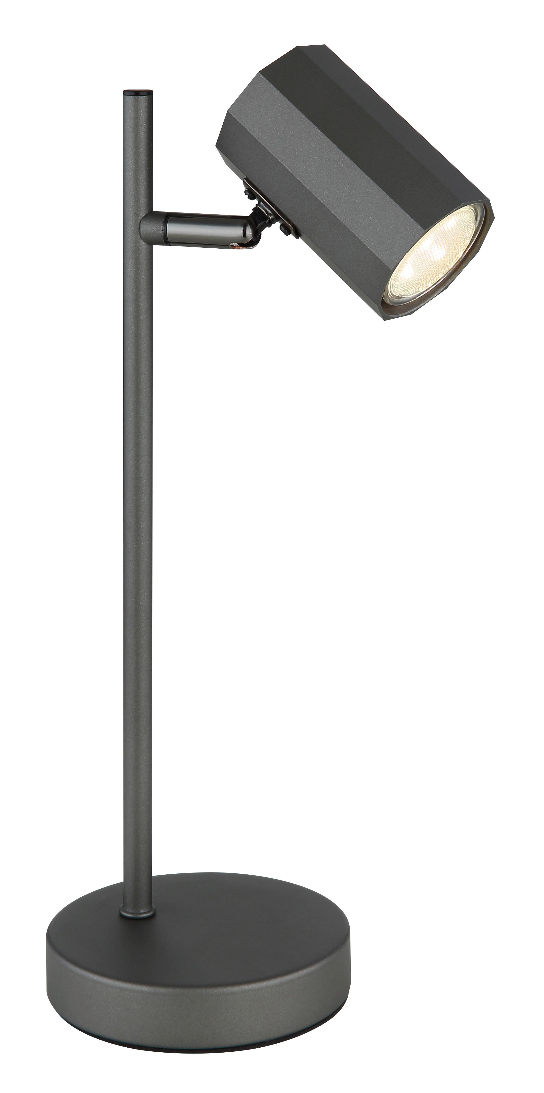 Tischleuchte 57918t - Grau, Design, Metall (16,5/12/35cm) - Globo
