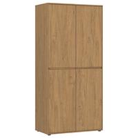 Kleiderschrank Calzado Steineiche B: 92cm - MODERN, Holzwerkstoff (92/199,9/55cm)
