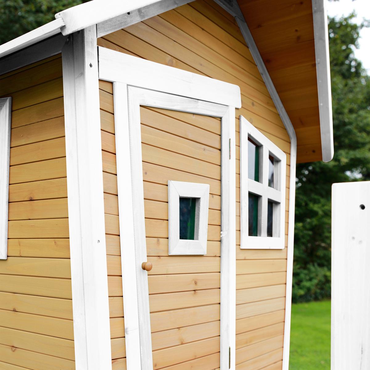 Spielhaus A030.045.21 - Rot/Braun, KONVENTIONELL, Holz/Kunststoff (264/203/177cm) - Ambia Garden