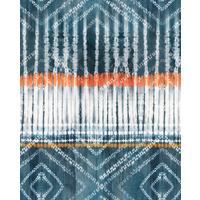 Vliestapete Native - Blau/Weiß, Basics (200/250cm) - Komar