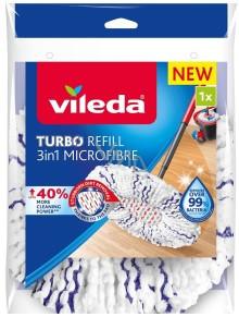 Návlek na mop VILEDA TURBO 3V1 NÁHRADA - biela, Basics, textil/plast - Vileda