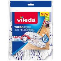 náhradní návlek na mop VILEDA TURBO 3V1 NÁHRADA - bílá, Basics, textil/plast - Vileda