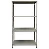 Schraubregal aus Stahl BxHxT: 75x150x30 cm, Max. 160 Kg - Grau, MODERN, Metall (75/150/30cm) - Homezone