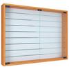 Hängevitrine Mandosa XXL B: 80 cm Buchefarben - Buchefarben, MODERN, Glas/Holzwerkstoff (80/60/10cm) - MID.YOU