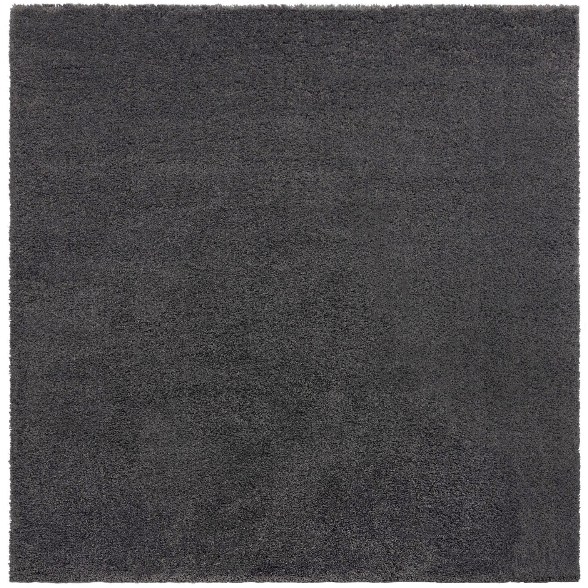 Shaggy Feather Soft Dunkelgrau200x200 - Dunkelgrau/Grau, Basics, Textil (200/200cm)