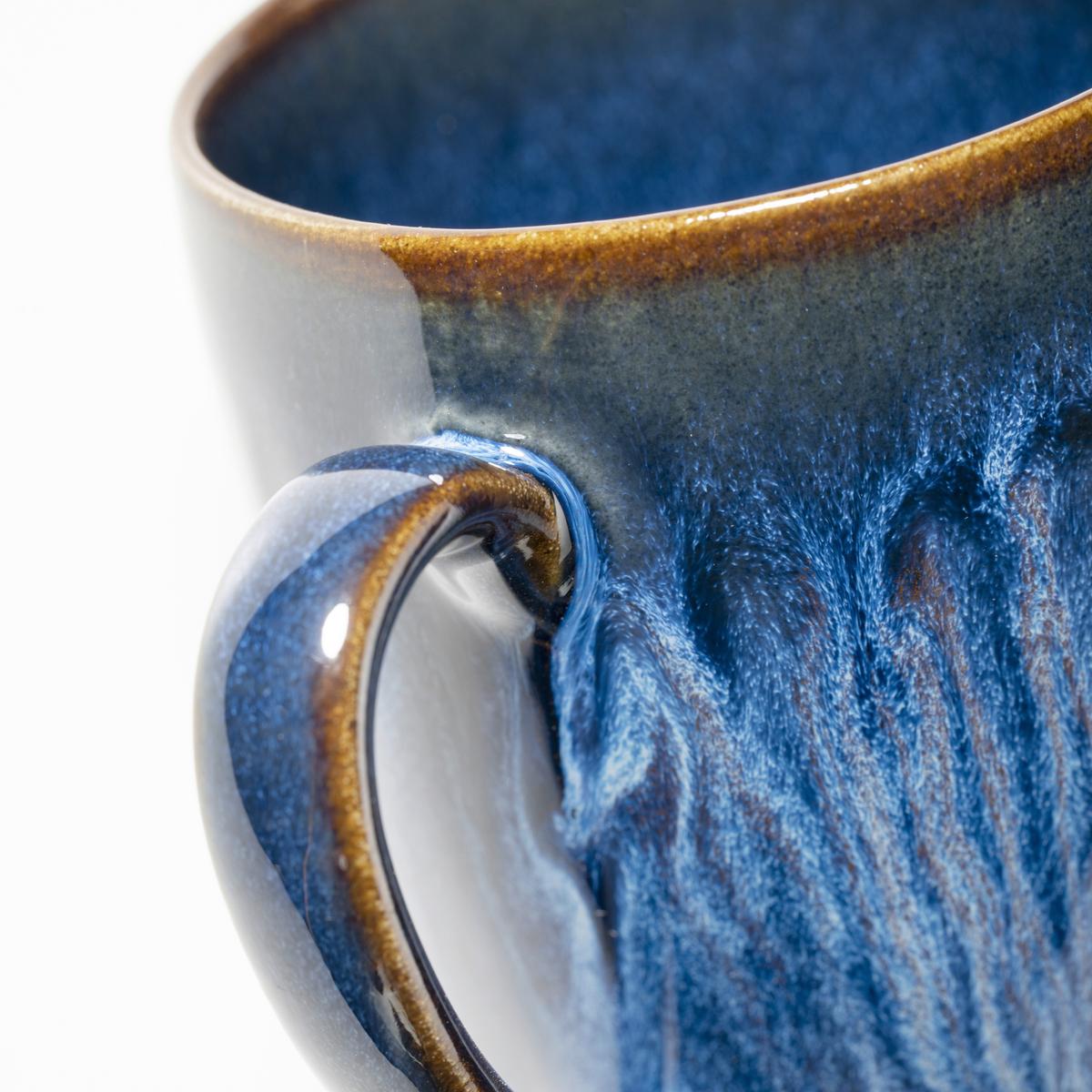 Kaffeebecherset 4 -teilig. ca. 275 ml, Blau - Blau, Basics, Keramik (8/10.4cm) - Gipfelstück