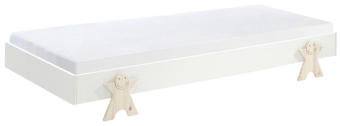 Postel pro děti a mládež MODULO bílá - bílá, Moderní, dřevo/kompozitní dřevo (90/200cm) - MID.YOU