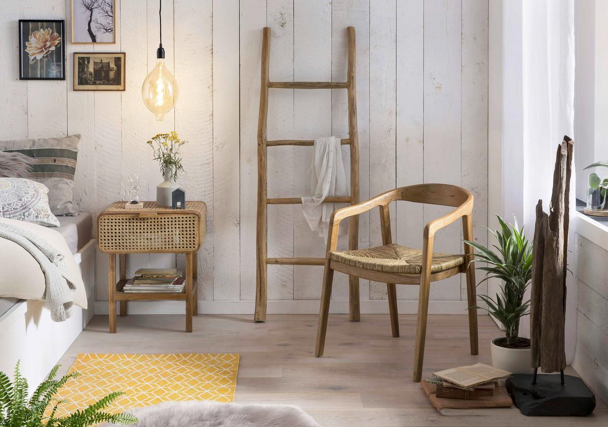 NACHTKÄSTCHEN Naturfarben B: 48cm - Naturfarben, Basics, Holz (48/60/45cm) - Livetastic