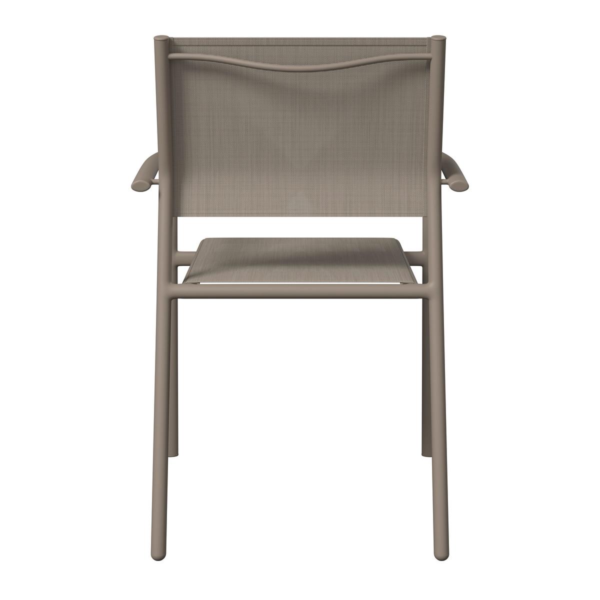 Gartensessel Paris - Beige, MODERN, Textil/Metall (57/85/57cm) - Beldano