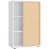 Aktenschrank Lona Weiß, Buchefarben B: 70cm - Buchefarben/Weiß, Design, Holzwerkstoff (70/110/39cm) - MID.YOU
